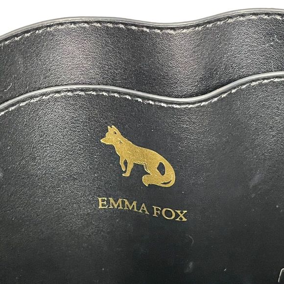 Emma Fox Gray & Black Felt Tote Shoulder Bag Purse Handbag Pockets - Picture 11 of 15